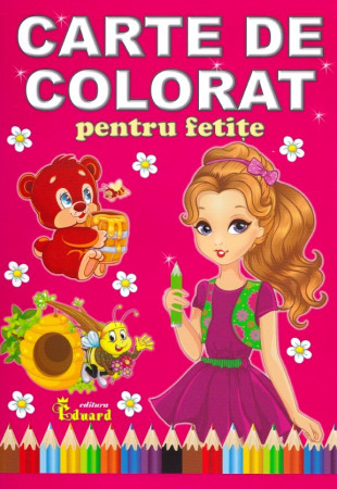 Carte de colorat pentru fetite Carte de colorat pentru fetite