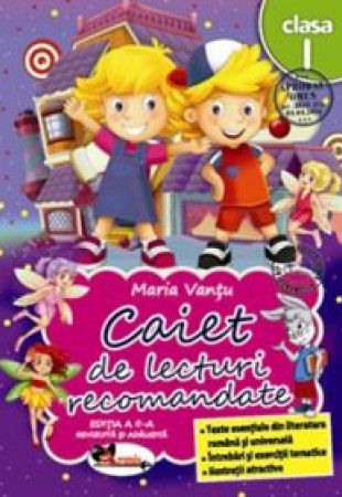 Caiet de lecturi recomandate pentru Clasa 1