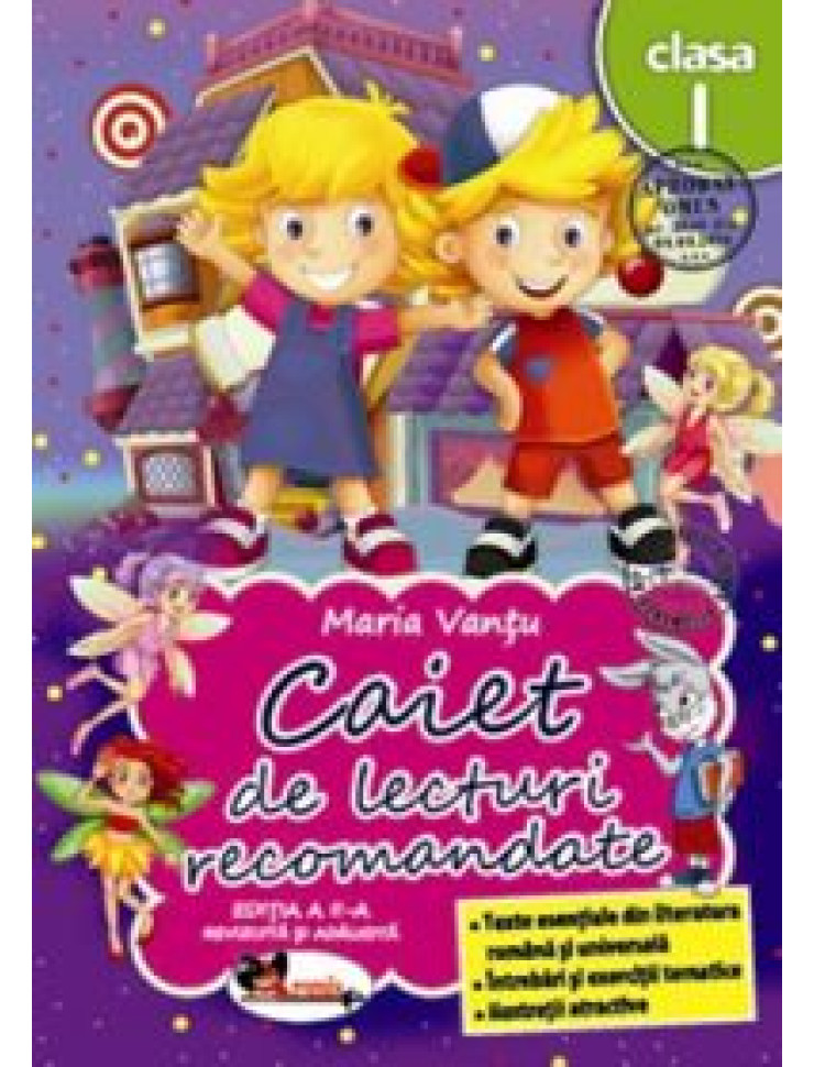 Caiet de lecturi recomandate pentru Clasa 1