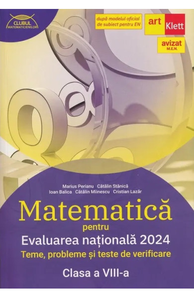 Evaluare Nationala 2024. Matematica pentru Clasa a 8-a Evaluare Nationala 2024. Matematica pentru Clasa a 8-a