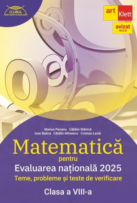 Evaluarea națională 2025. MATEMATICĂ. Clasa a VIII-a