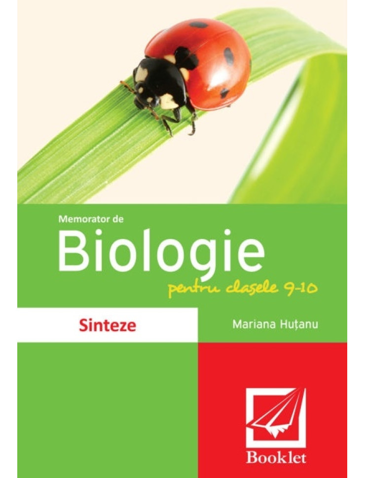 Memorator de biologie pentru clasele 9-10