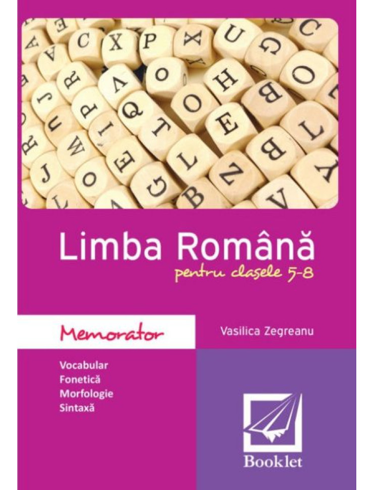 Memorator de limba română pentru clasele 5-8