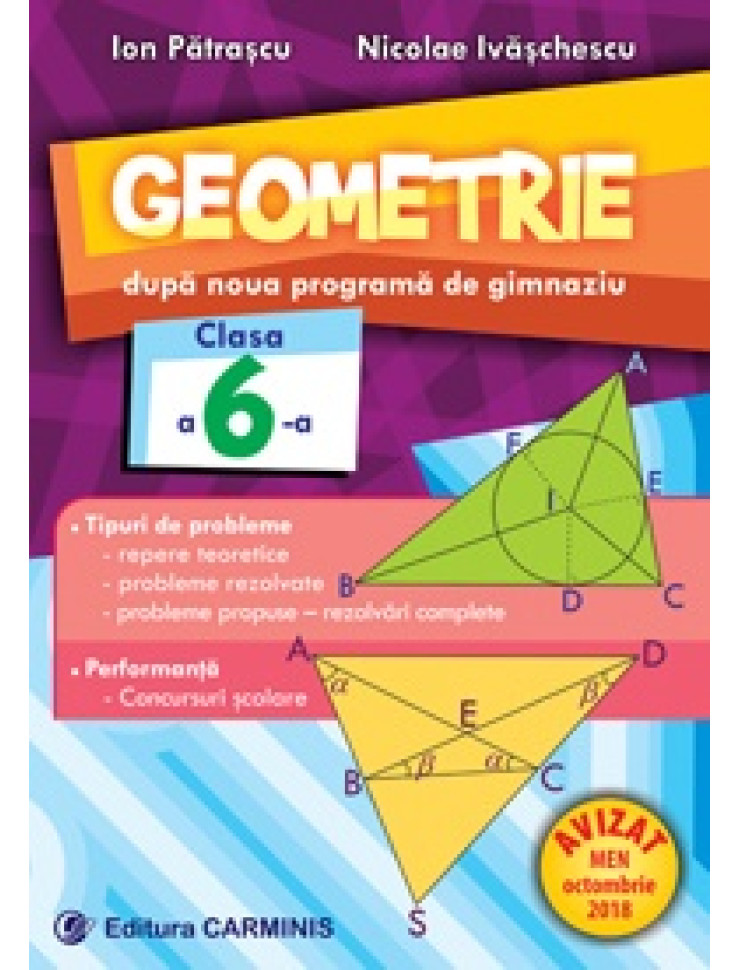 GEOMETRIE - Clasa a 6-a (DUPĂ NOUA PROGRAMĂ DE GIMNAZIU)