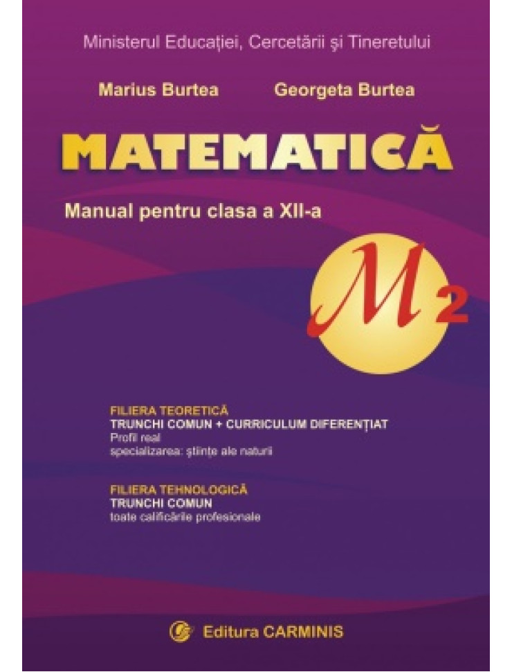 Manual Matematica M2 pentru Clasa a 12-a