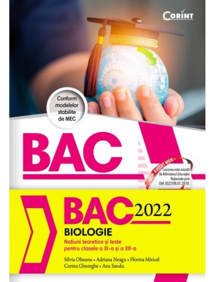 Bacalaureat 2022 - Biologie (Clasele 11-12). Notiuni teoretice si teste