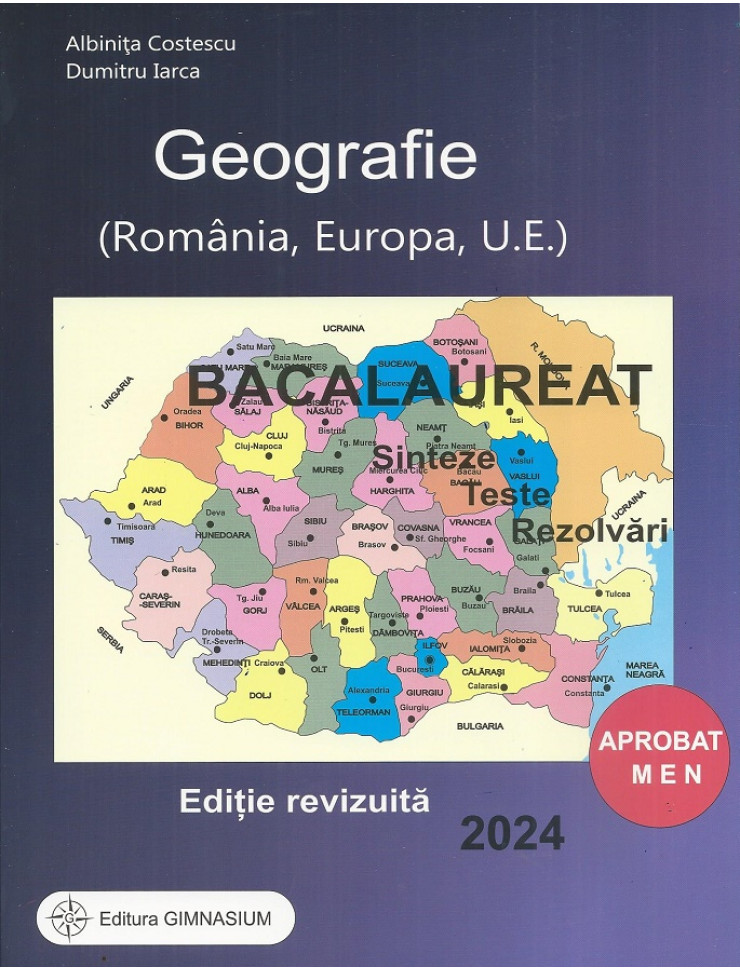 Bacalaureat Geografie 2024 (Romania, Europa, UE)