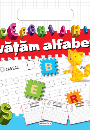 Bloc cu abtibilduri - Invatam alfabetul