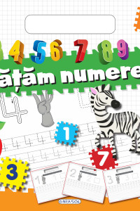 Bloc cu abtibilduri - Invatam numerele Bloc cu abtibilduri - Invatam numerele