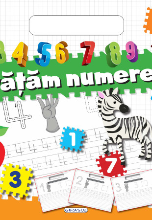 Bloc cu abtibilduri - Invatam numerele