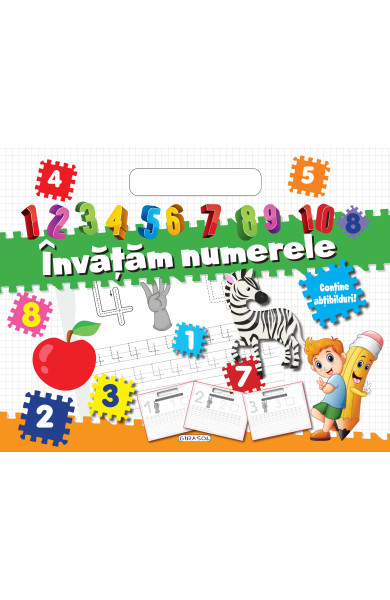 Bloc cu abtibilduri - Invatam numerele