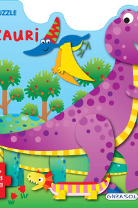Carte cu puzzle - Dinozauri (+3 ani) Carte cu puzzle - Dinozauri (+3 ani)