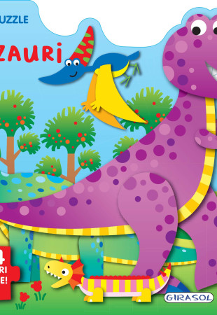 Carte cu puzzle - Dinozauri (+3 ani) Carte cu puzzle - Dinozauri (+3 ani)