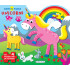 Carte cu puzzle - Unicorni  (+3 ani)