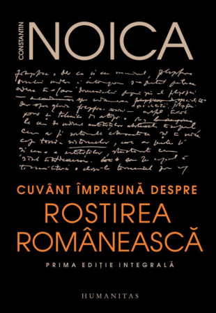 Cuvant impreuna despre rostirea romaneasca Cuvant impreuna despre rostirea romaneasca