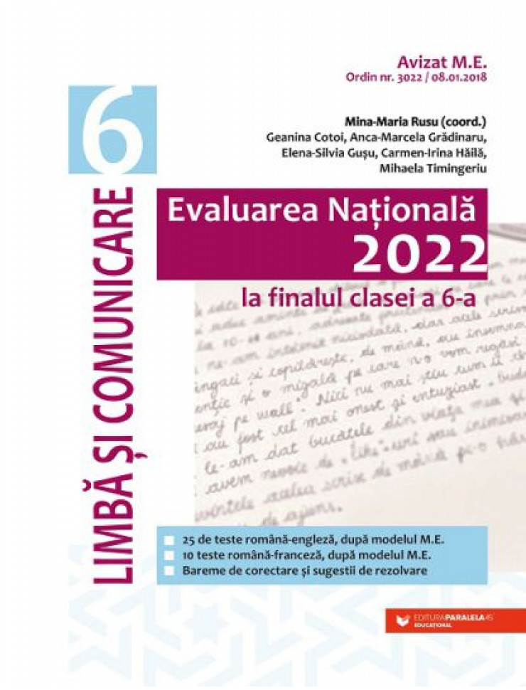 Evaluare Nationala 2022: Limba si Comunicare - Finalul Clasei a 6-a