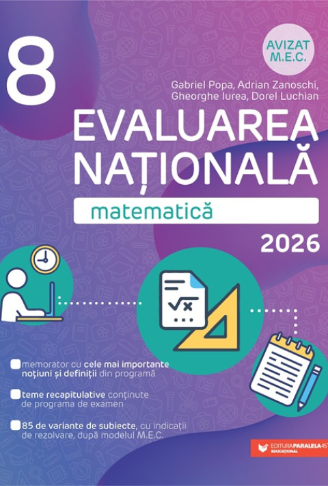 Evaluare Națională 2026 - Matematică pentru Clasa a VIII-a