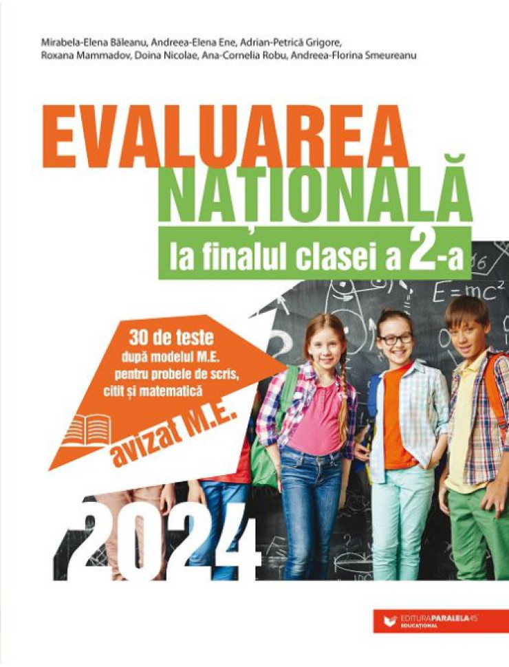 Evaluarea Națională 2024 la finalul clasei a II-a. 30 de teste după modelul M.E. (probele de scris, citit și matematică)