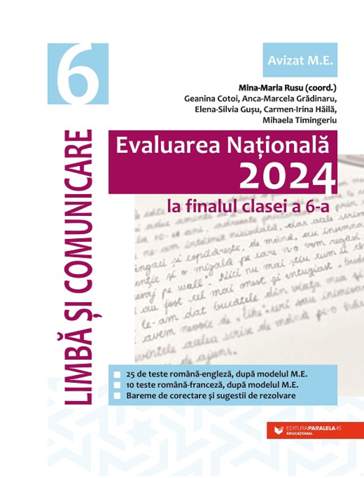Evaluarea Națională 2024 la finalul clasei a 6-a (Limbă și comunicare)