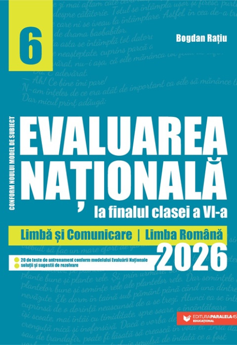 Evaluarea Națională - Clasa a VI-a 2026. Limbă și comunicare. Limba română