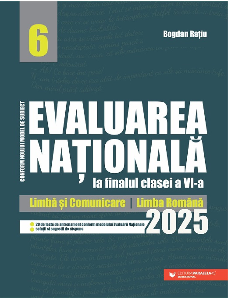 Evaluarea Națională la finalul clasei a VI-a – 2025. Limbă și comunicare – Limba română