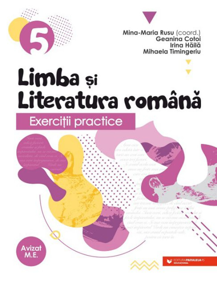 Exerciţii practice de limba şi literatura română. Caiet de lucru. Clasa a V-a