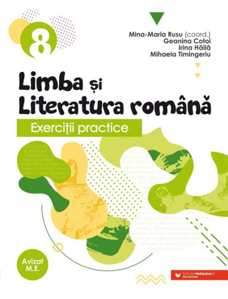 Exerciţii practice de limba şi literatura română. Caiet de lucru. Clasa a VIII-a