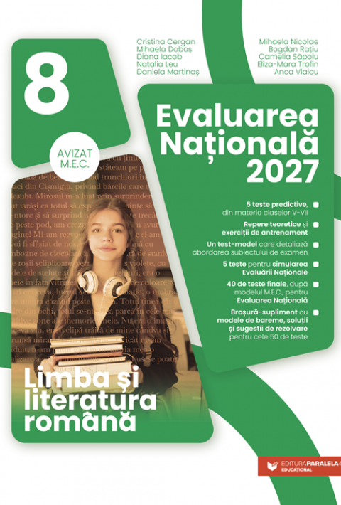 Limba și literatura română. Evaluarea Națională 2027. Clasa a VIII-a