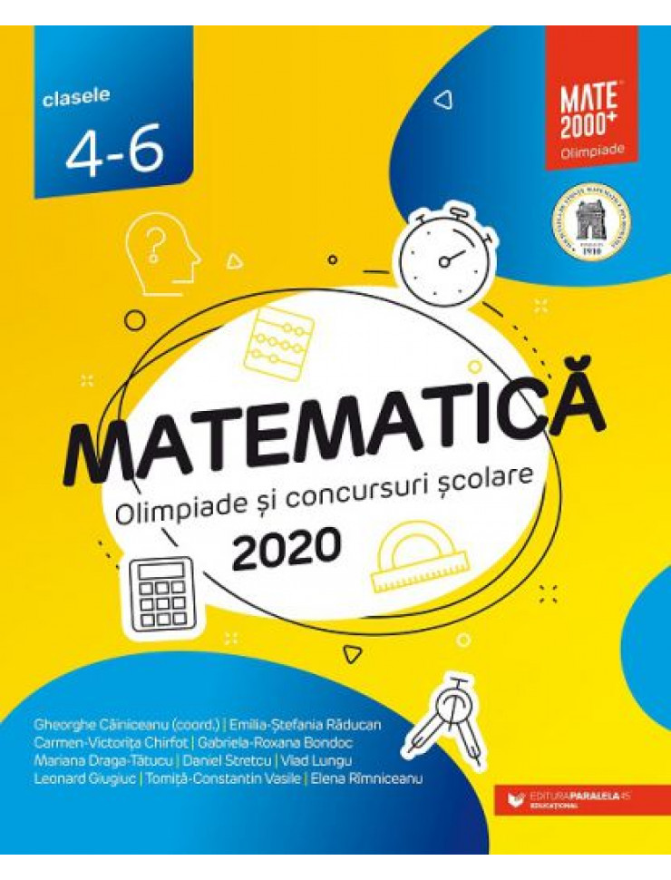 Matematica (Clasele 4-6): Olimpiade si Concursuri Scolare 2020