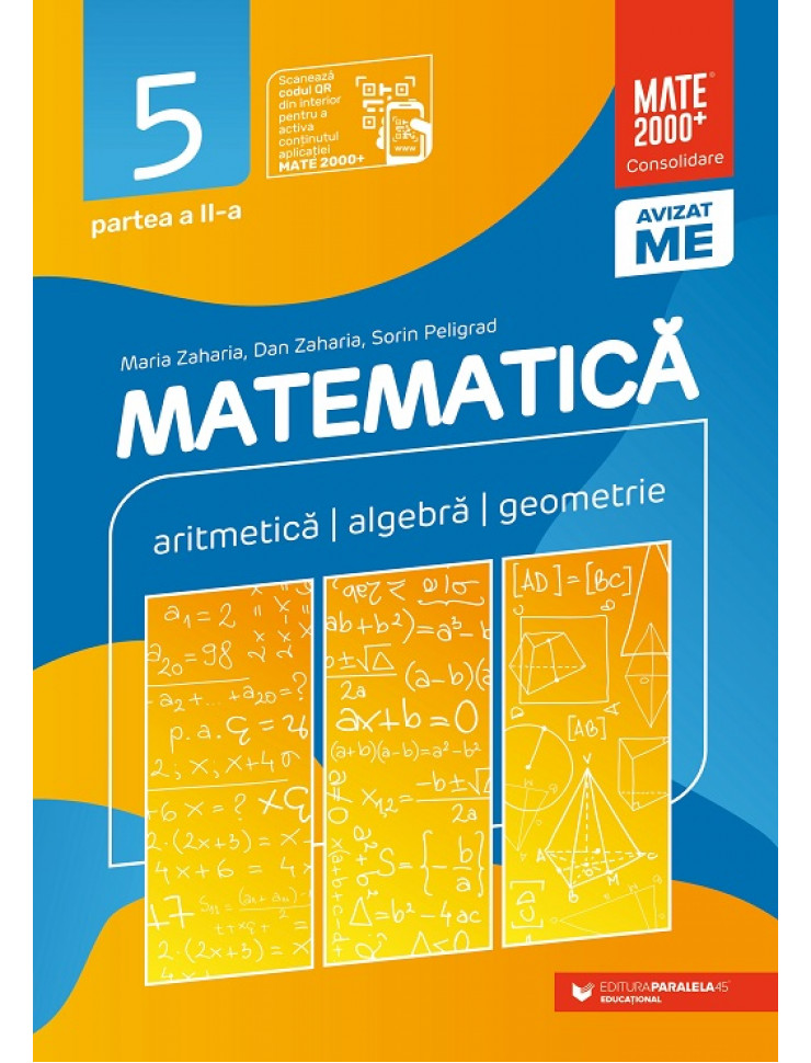 Matematica. Consolidare - Clasa a 5-a. Semestrul 2 (EDITIE 2021-2022)
