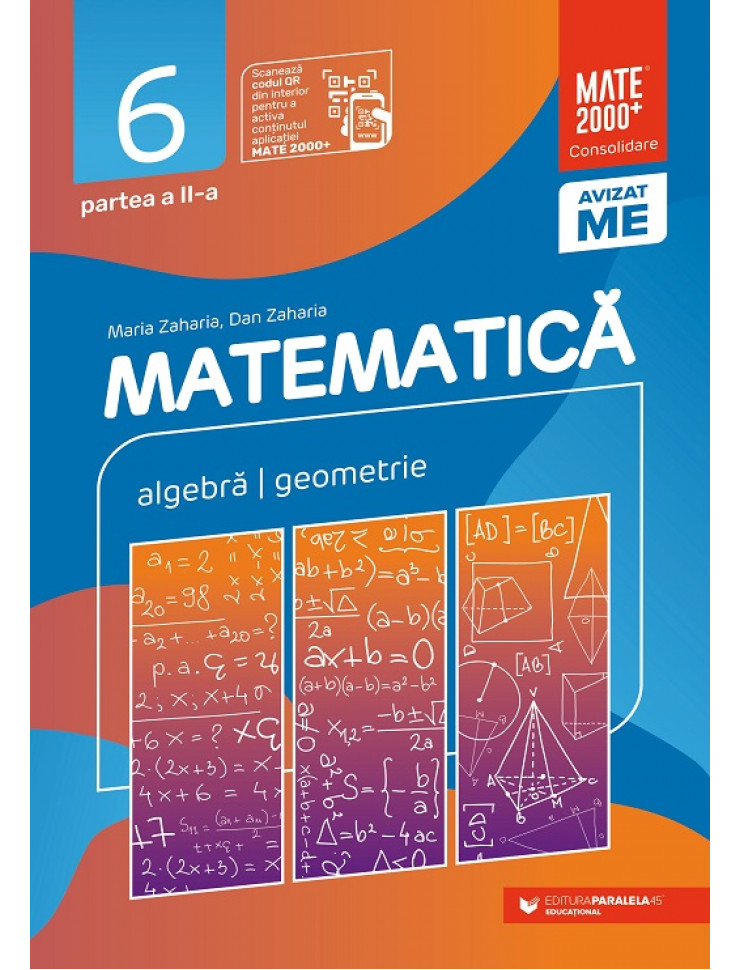 Matematica. Consolidare - Clasa a 6-a Semestrul 2 (EDITIE 2021-2022)