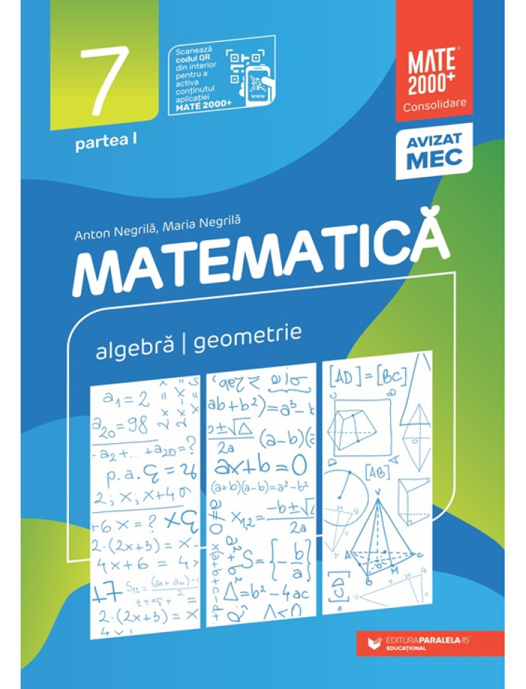 Matematica. Consolidare Clasa a 7-a. Semestrul 1 (2025-2026)