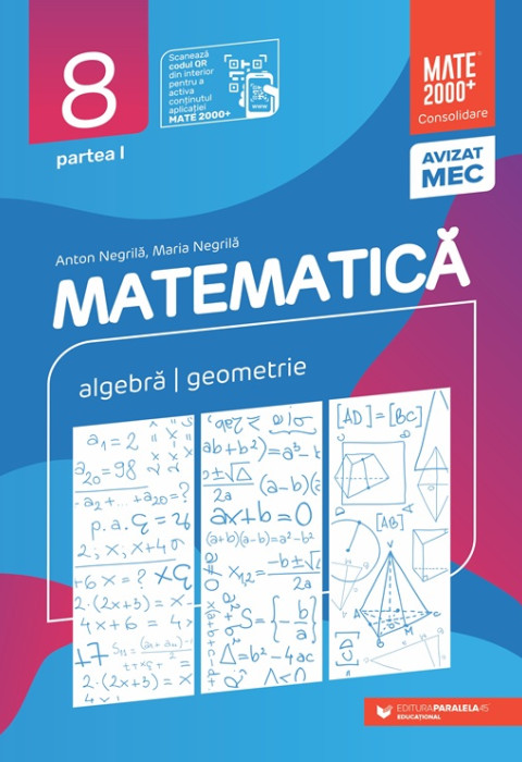 Matematica. Consolidare Clasa a 8-a. Semestrul 1 (2025-2026)
