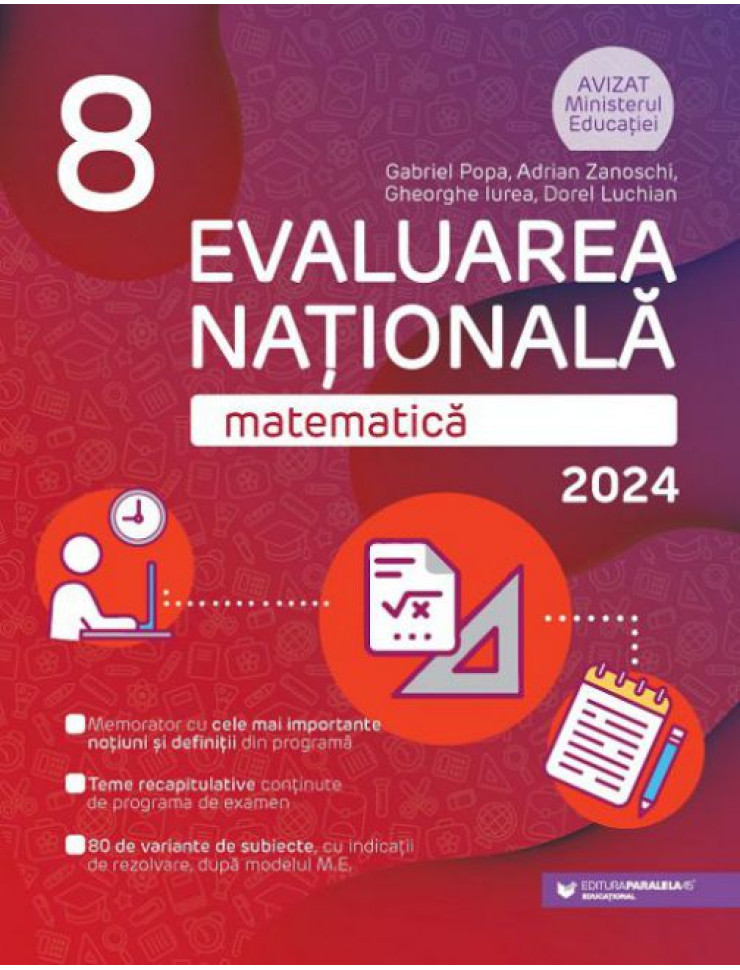 Matematică. Evaluare Naţională 2024 - Clasa a VIII-a