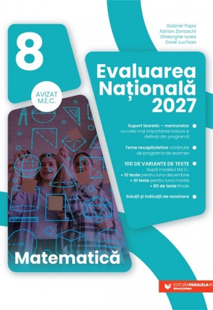 Matematică. Evaluare Națională 2027. Clasa a VIII-a Matematică. Evaluare Națională 2027. Clasa a VIII-a