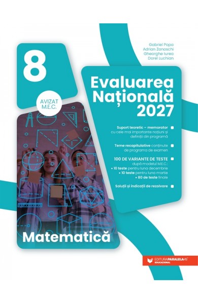 Matematică. Evaluare Națională 2027. Clasa a VIII-a