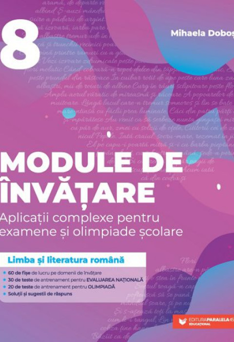 Module de învățare: limba și literatura română. Clasa a VIII-a