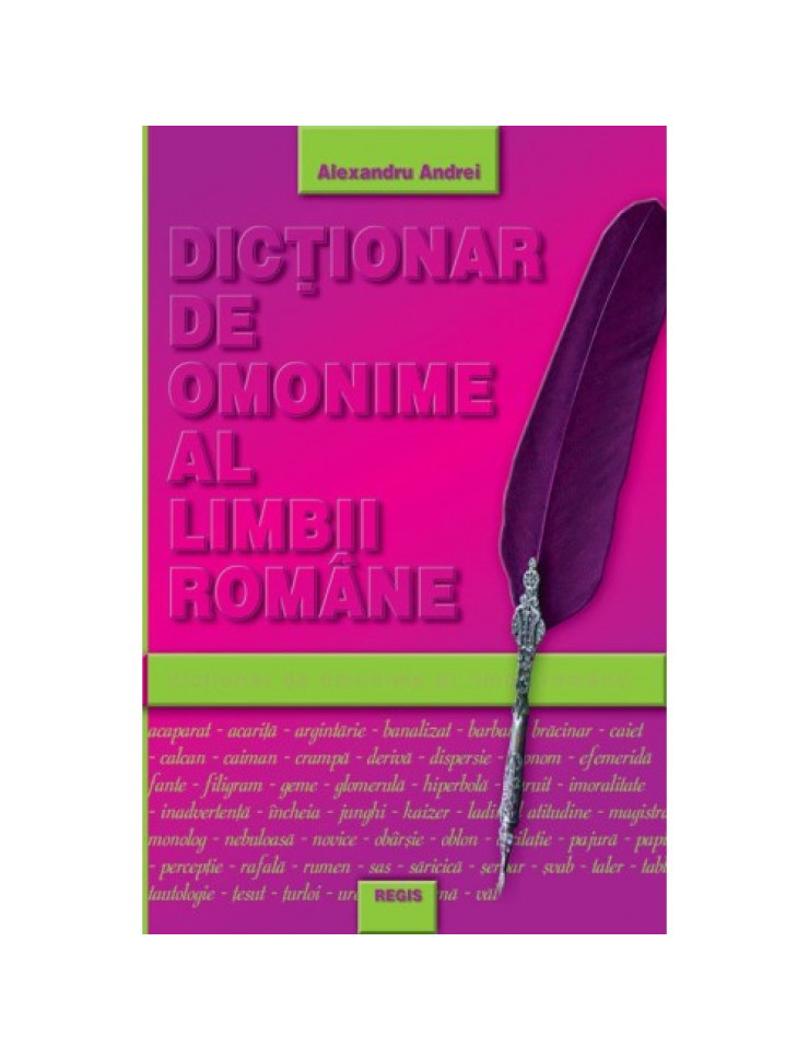 Dictionar de omonime al limbii romane