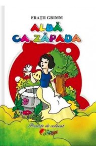 Alba ca zapada (Poveste de colorat format A5)