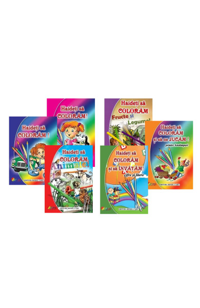 Pachet complet - Colectia Haideti sa coloram! Pachet complet - Colectia Haideti sa coloram!