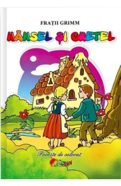 Hansel si Gretel (Poveste de colorat format A5)