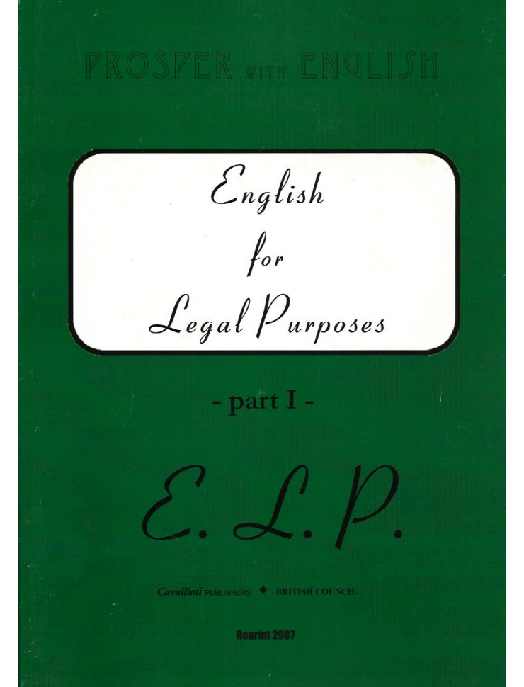 English for Legal Purposes - Part I (ELP 1)