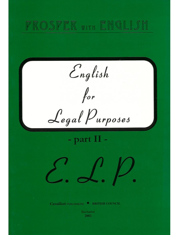 English for Legal Purposes - Part II (ELP 2)