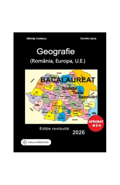 Bacalaureat Geografie 2026 Sinteze Teste Rezolvari - Albinita Costescu