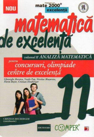 Matematica de excelenta volumul 2 Analiza matematica clasa a 11-a Matematica de excelenta volumul 2 Analiza matematica clasa a 11-a